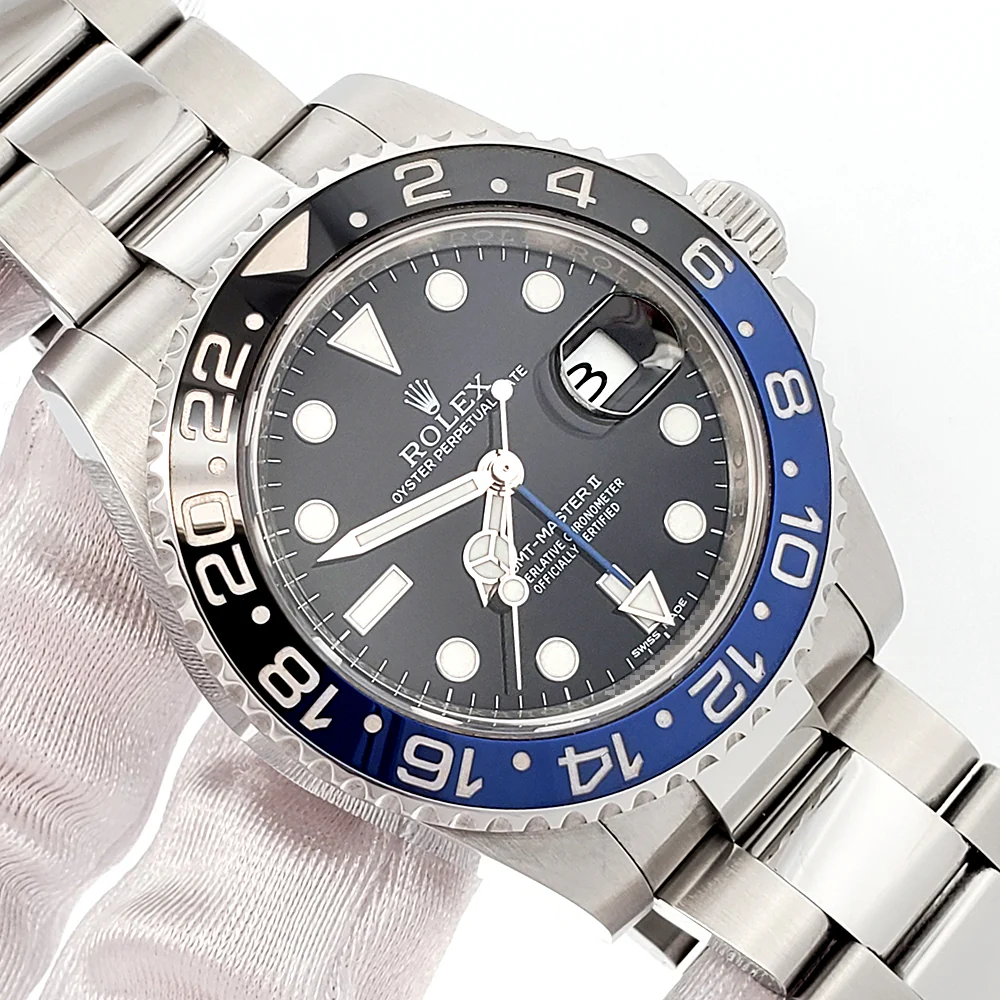 Rolex GMT-Master II "Batman" Blue/Black Ceramic Bezel Steel Oyster 40mm Watch 116710BLNR Box/Papers/Tag - Image 2