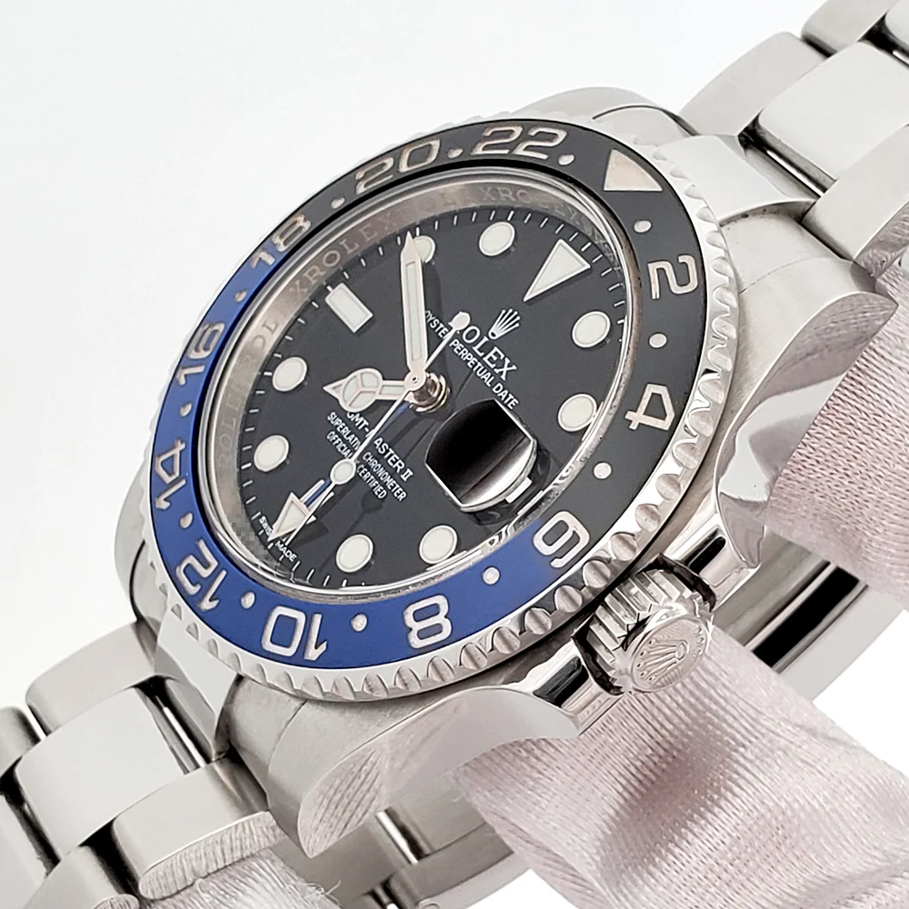 Rolex GMT-Master II "Batman" Blue/Black Ceramic Bezel Steel Oyster 40mm Watch 116710BLNR Box/Papers/Tag - Image 3