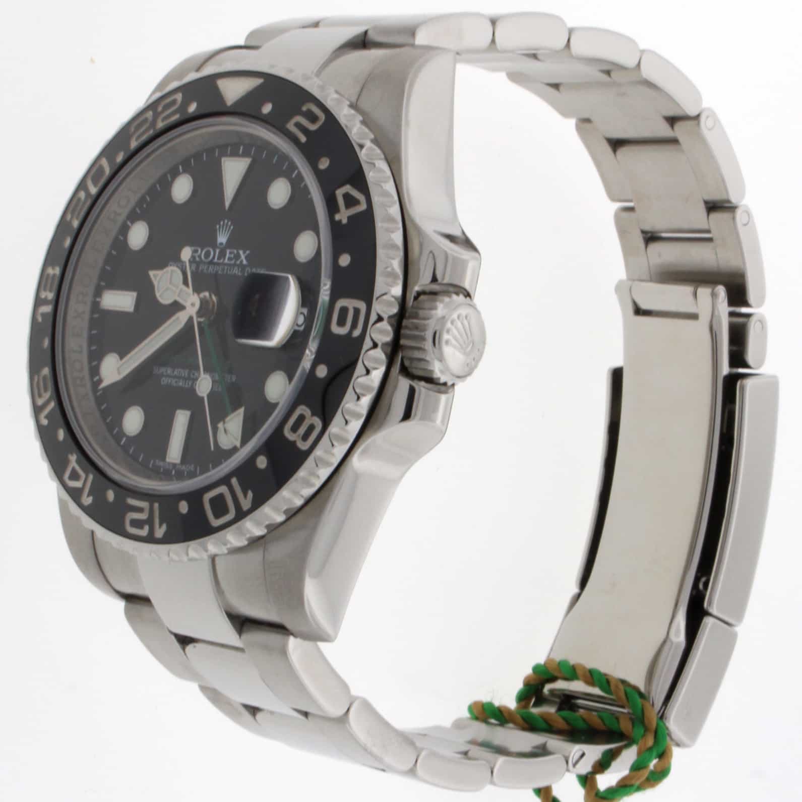 Rolex GMT-Master II Black Bezel 40MM Automatic Stainless Steel Mens Watch 116710 - Image 4
