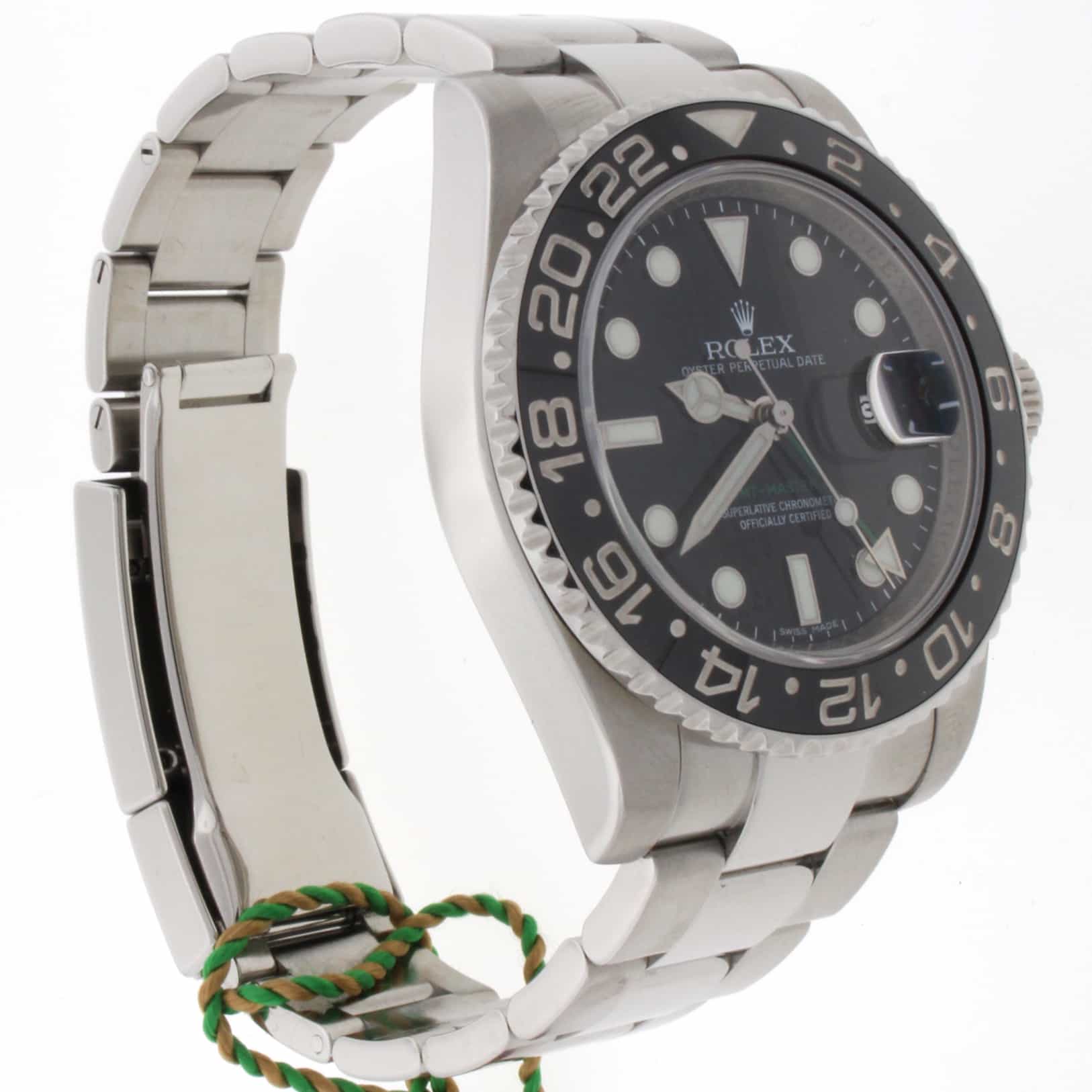 Rolex GMT-Master II Black Bezel 40MM Automatic Stainless Steel Mens Watch 116710 - Image 5