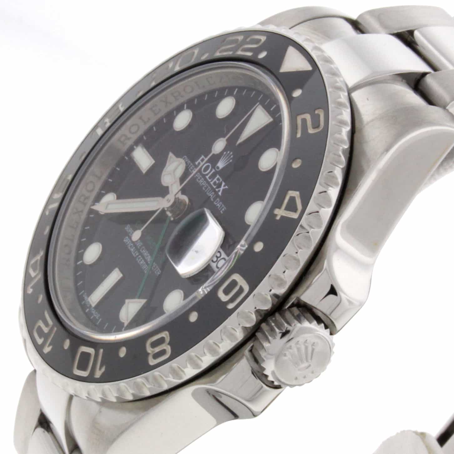 Rolex GMT-Master II Black Bezel 40MM Automatic Stainless Steel Mens Watch 116710 - Image 6