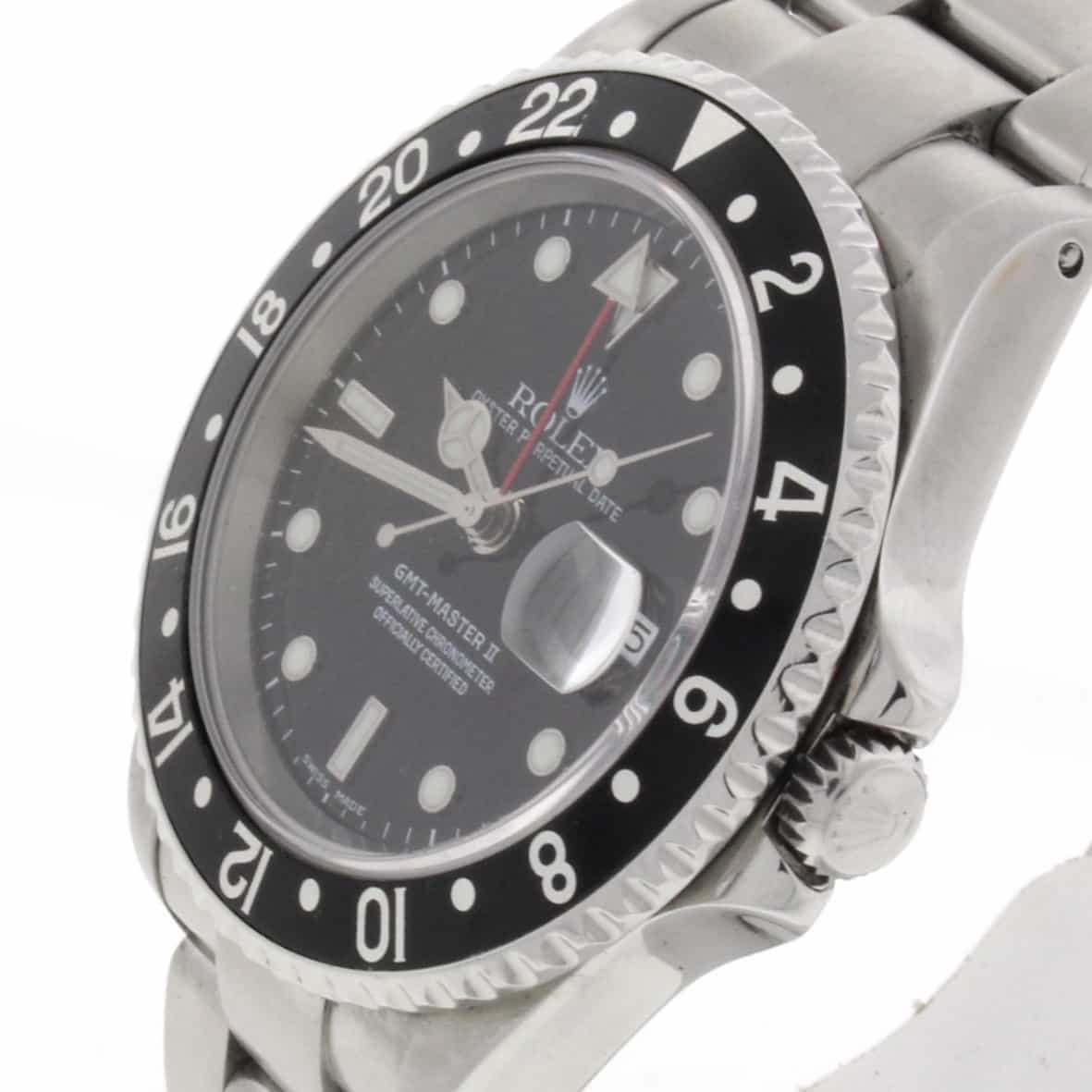 Rolex GMT-Master II Black Bezel 40MM Automatic Steel Mens Watch 16710 - Image 3