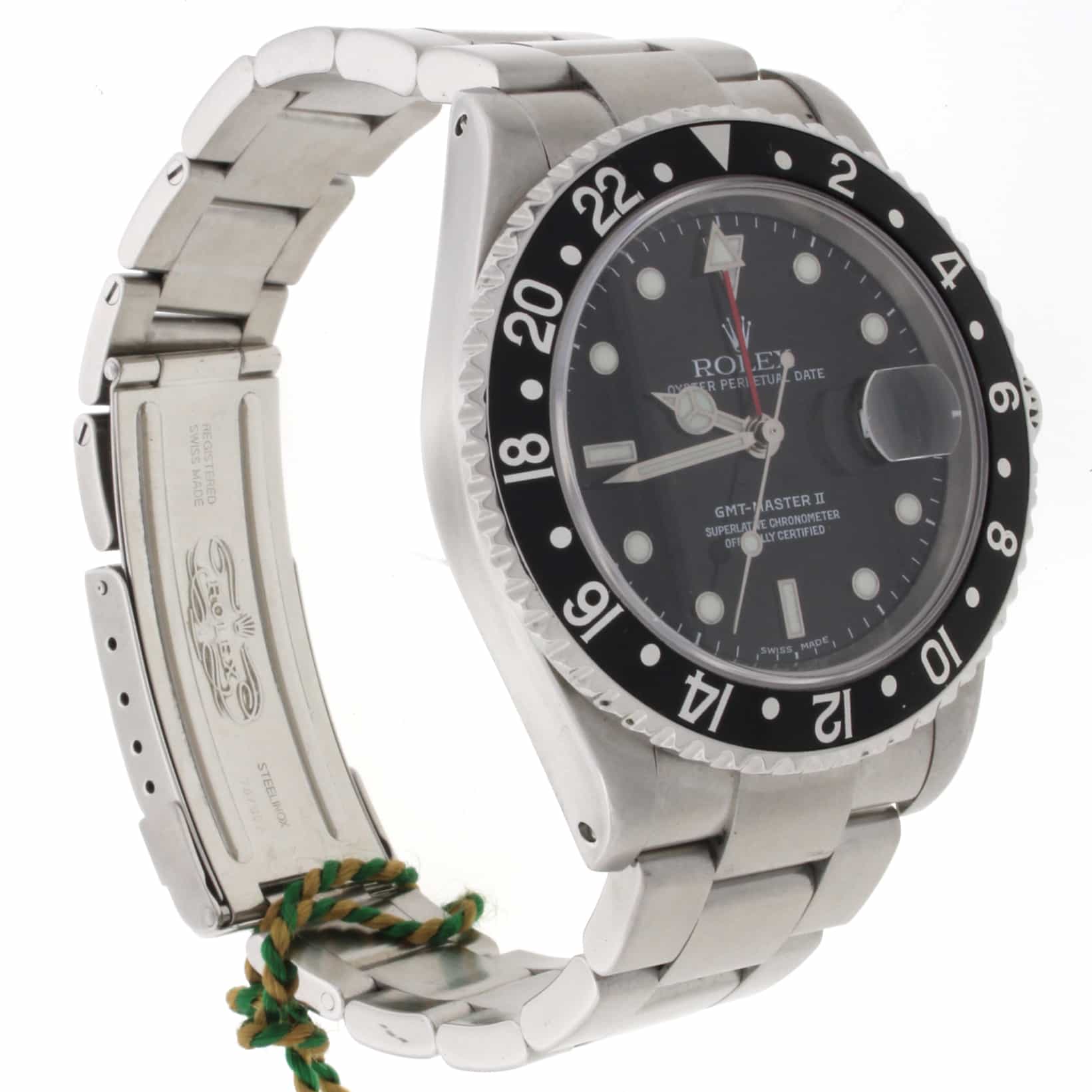 Rolex GMT-Master II Black Bezel 40MM Automatic Steel Mens Watch 16710 - Image 4