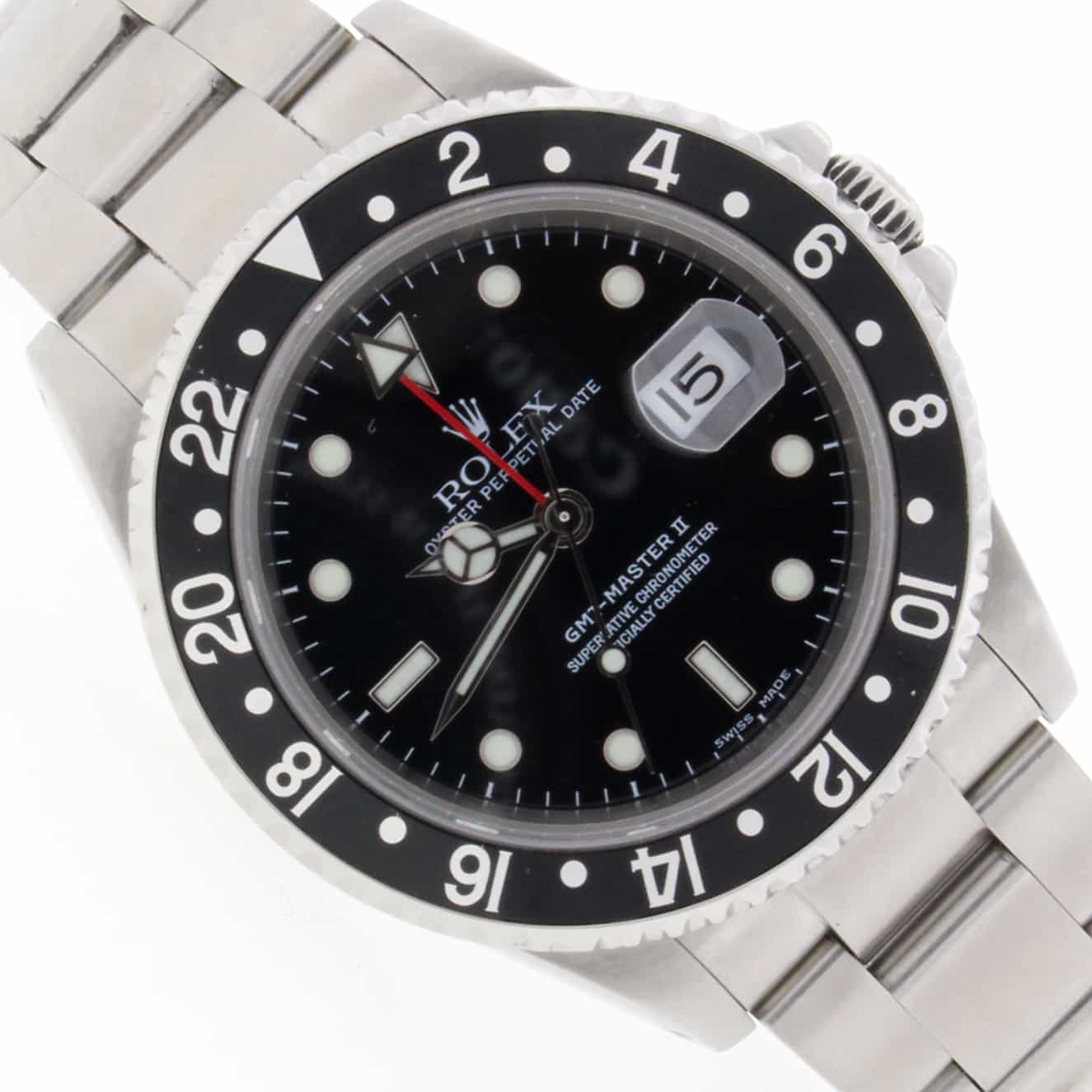 Rolex GMT-Master II Black Bezel 40MM Automatic Steel Mens Watch 16710 - Image 5