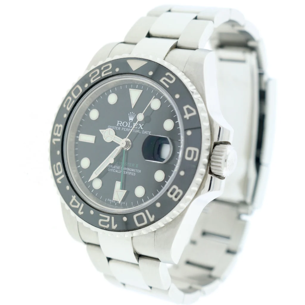 Rolex GMT-Master II Black Ceramic Bezel 40MM Automatic Stainless Steel Mens Oyster Watch 116710 - Image 4
