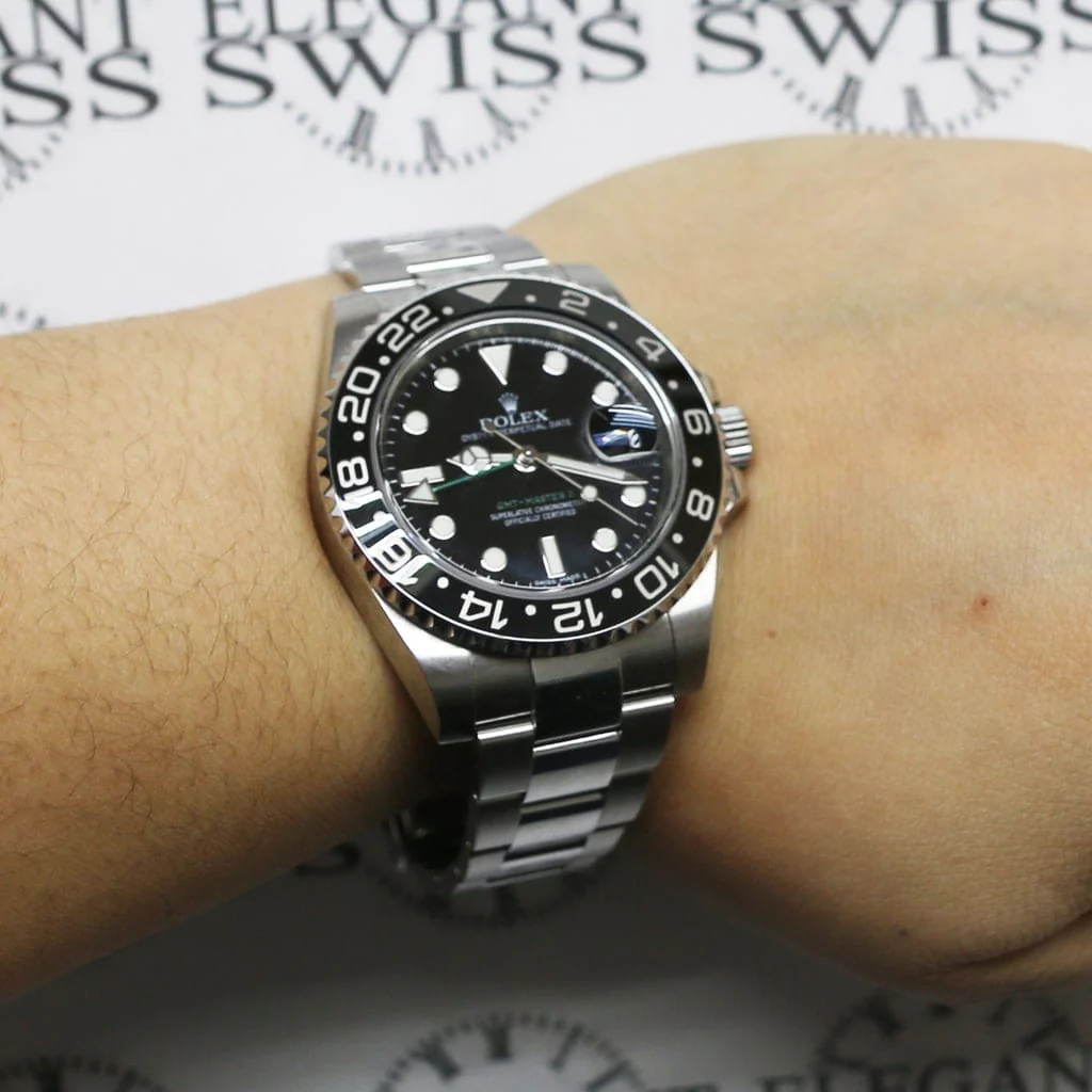 Rolex GMT-Master II Black Ceramic Bezel 40MM Automatic Stainless Steel Mens Oyster Watch 116710 - Image 4