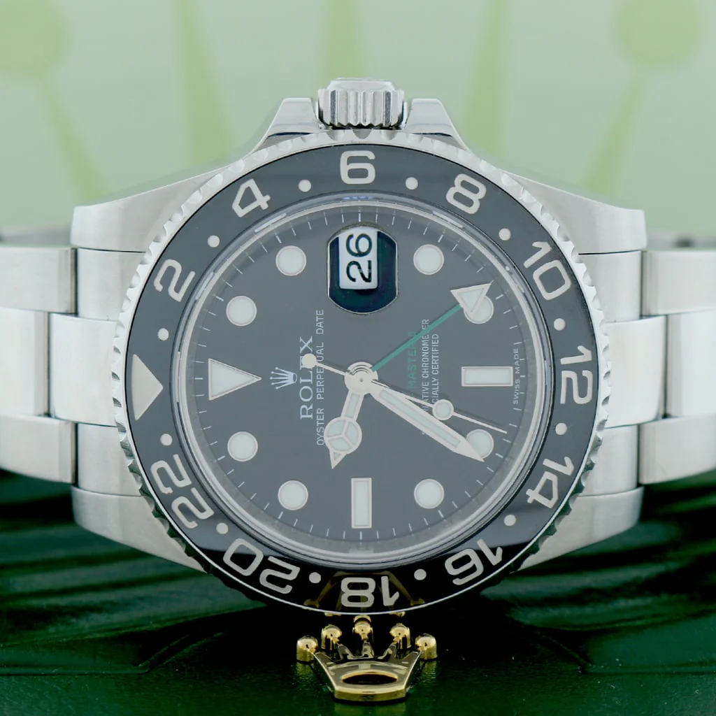 Rolex GMT-Master II Black Ceramic Bezel 40MM Automatic Stainless Steel Mens Oyster Watch 116710 - Image 3