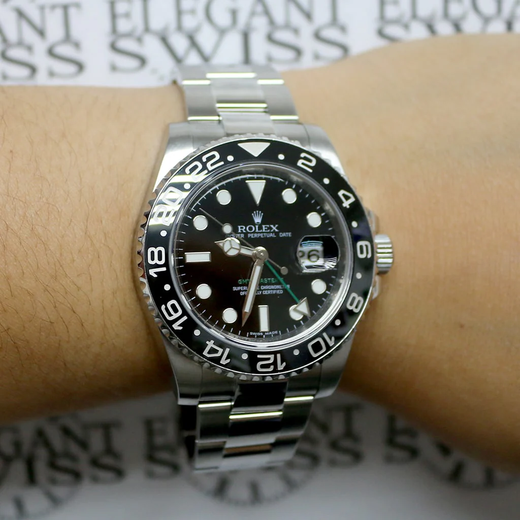 Rolex GMT-Master II Black Ceramic Bezel 40MM Automatic Stainless Steel Mens Oyster Watch 116710 - Image 5