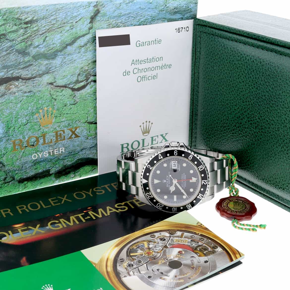 Rolex GMT-Master II Black Dial 40MM Automatic Stainless Steel Mens Watch 16710 - Image 3