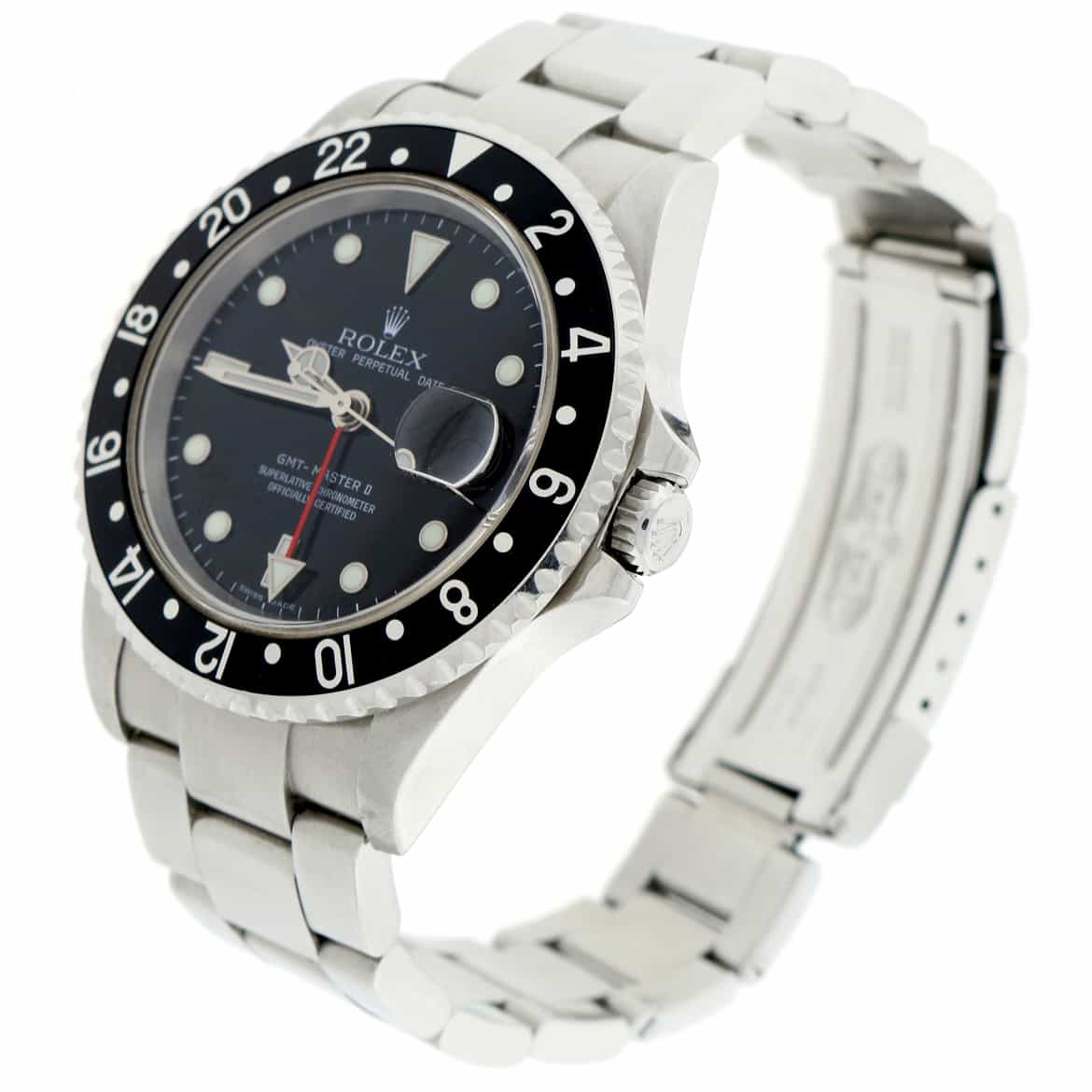 Rolex GMT-Master II Black Dial 40MM Automatic Stainless Steel Mens Watch 16710 - Image 5