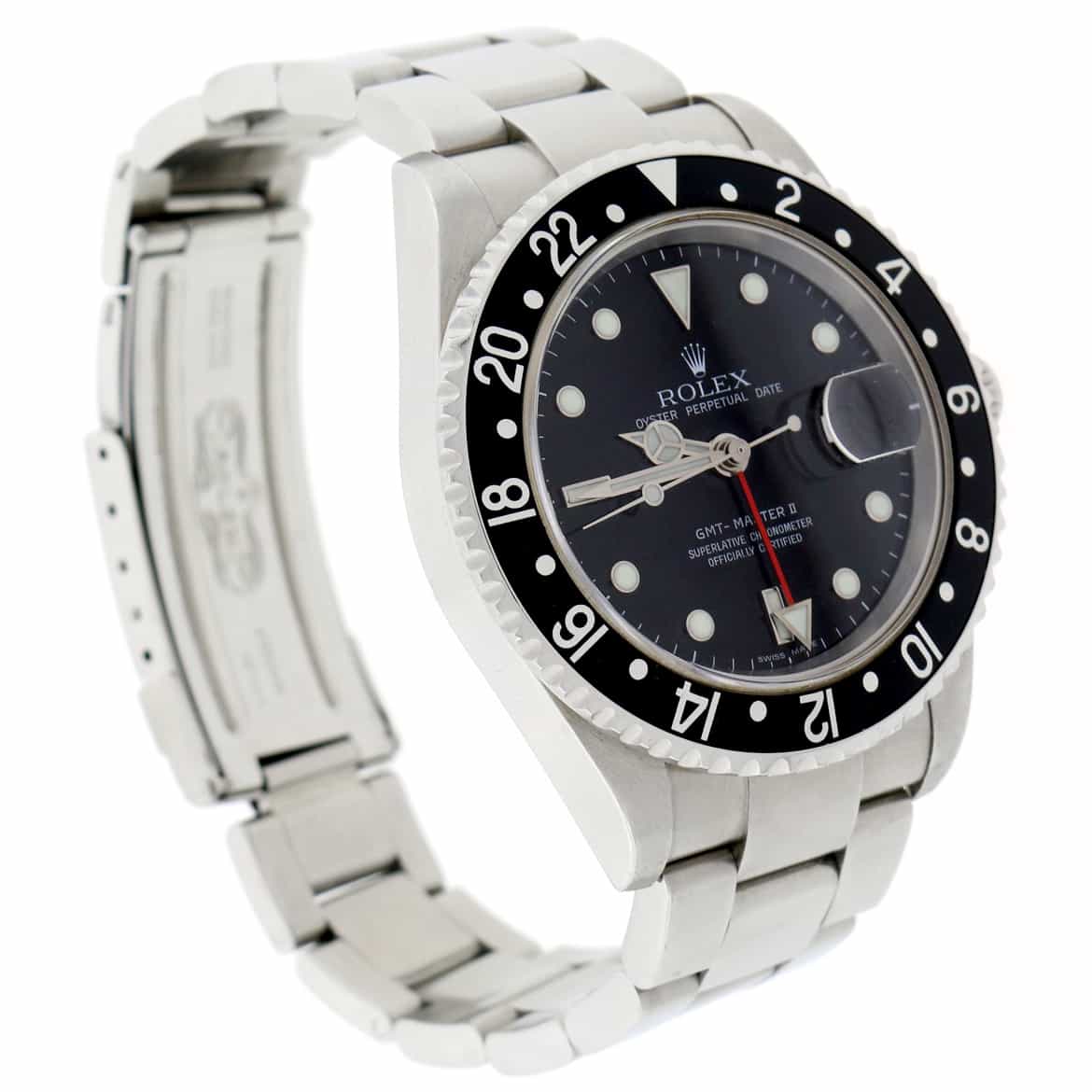 Rolex GMT-Master II Black Dial 40MM Automatic Stainless Steel Mens Watch 16710 - Image 9