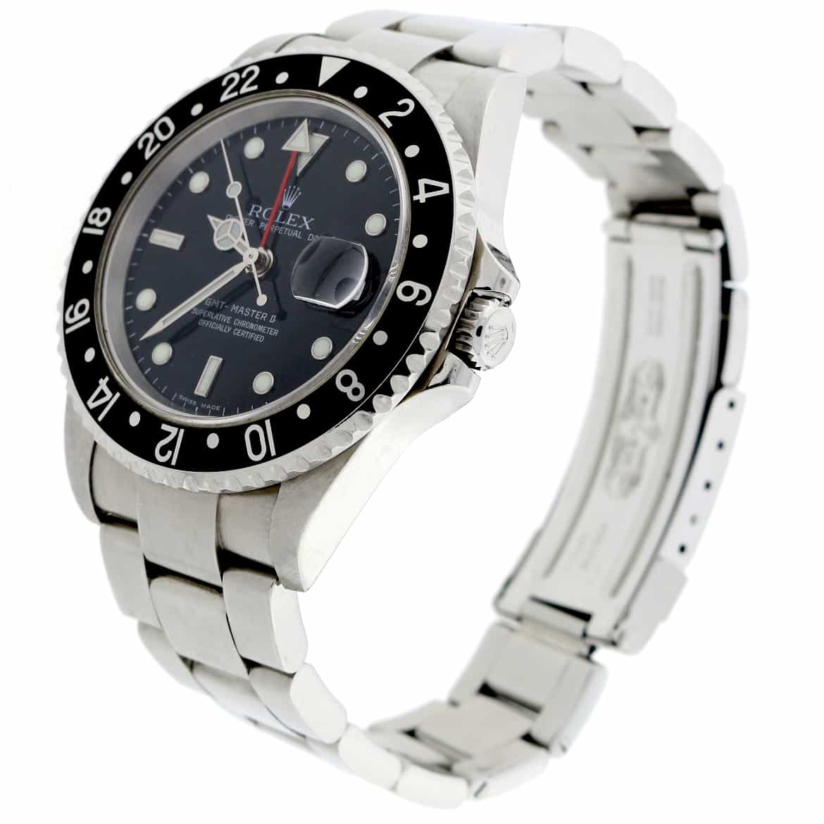 Rolex GMT-Master II Black Dial 40MM Automatic Stainless Steel Mens Watch 16710 - Image 6