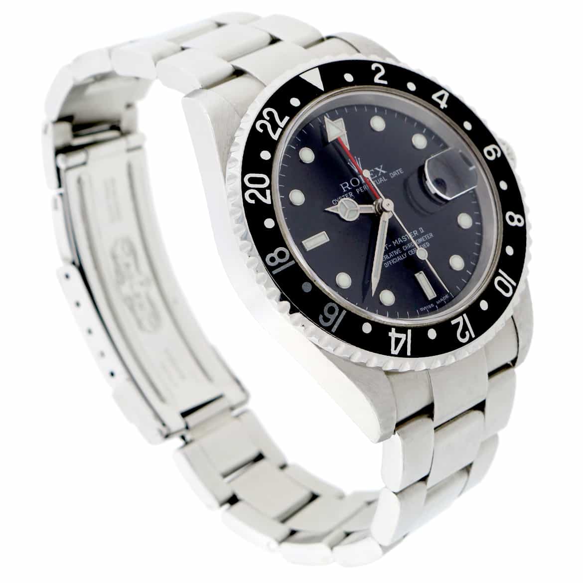 Rolex GMT-Master II Black Dial 40MM Automatic Stainless Steel Mens Watch 16710 - Image 7