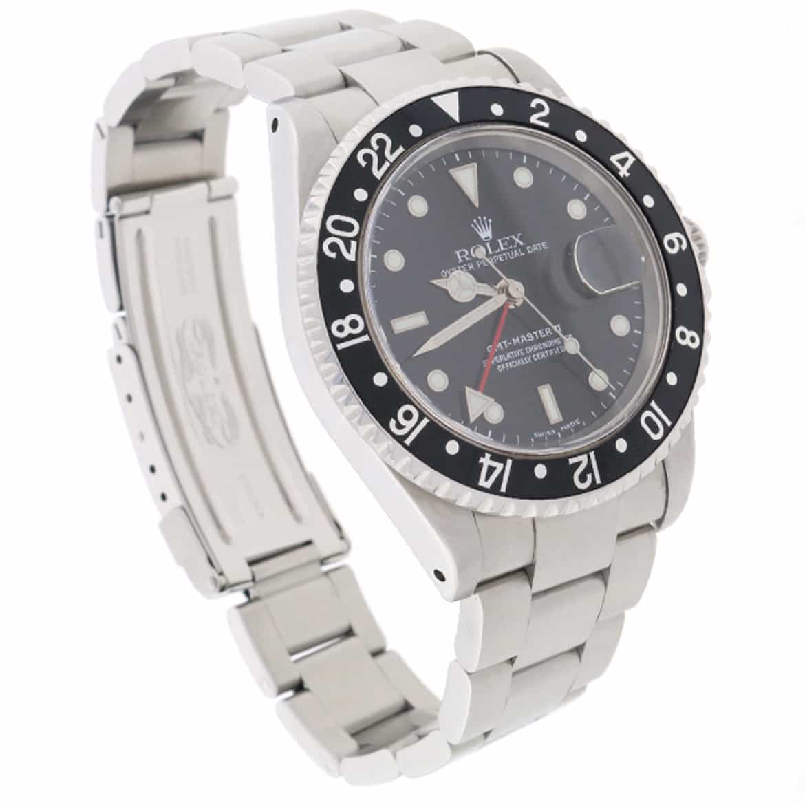 Rolex GMT-Master II Black Dial 40MM Automatic Stainless Steel Oyster Mens Watch 16710 - Image 5