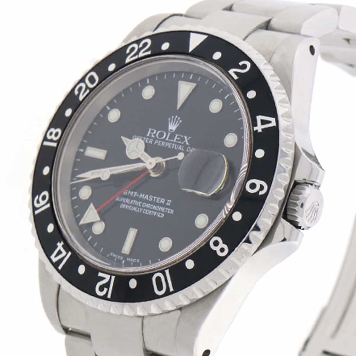 Rolex GMT-Master II Black Dial 40MM Automatic Stainless Steel Oyster Mens Watch 16710 - Image 7