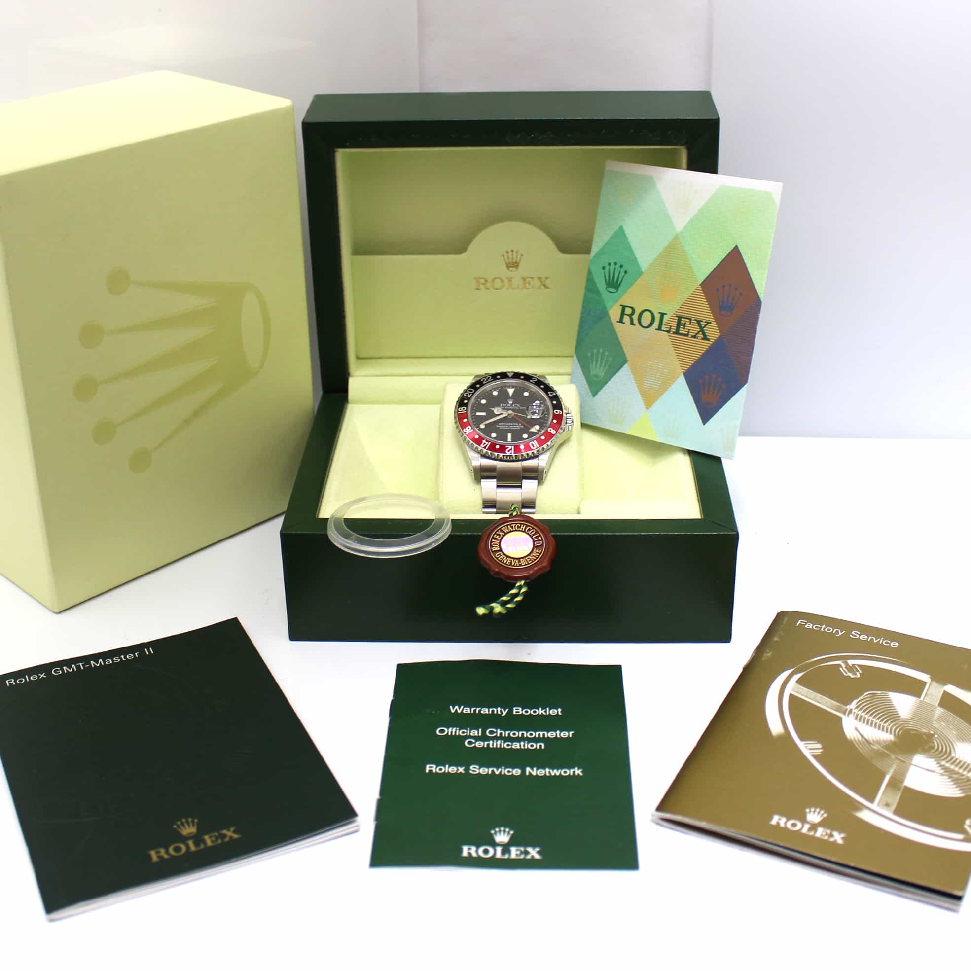 Rolex GMT-Master II Coke Bezel 40MM Automatic Stainless Steel Mens Watch 16710 - Image 3