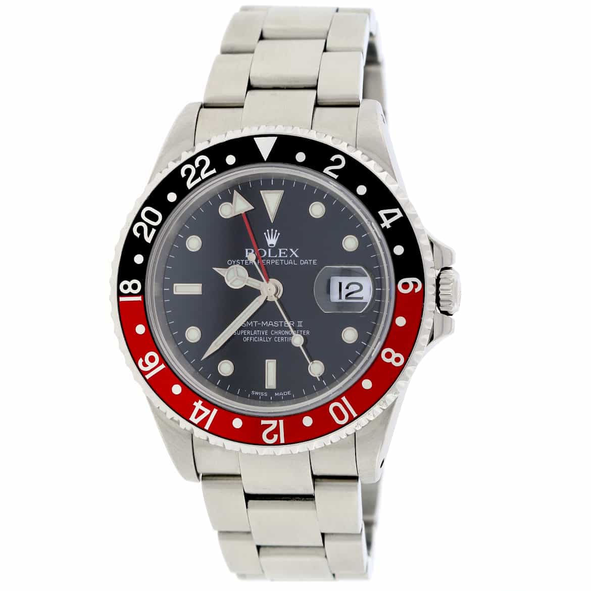 Rolex GMT-Master II Coke Bezel 40MM Black Dial Automatic Stainless Steel Mens Watch 16710