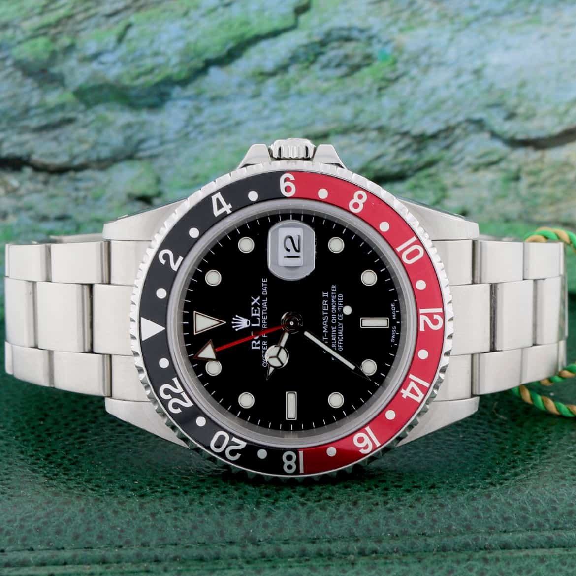 Rolex GMT-Master II Coke Bezel 40MM Black Dial Automatic Stainless Steel Mens Watch 16710 - Image 2