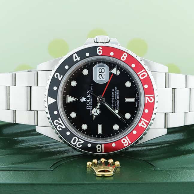Rolex GMT-Master II Coke Bezel 40MM Black Dial Automatic Stainless Steel Mens Watch 16710 - Image 2