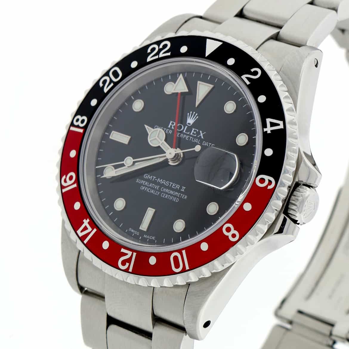 Rolex GMT-Master II Coke Bezel 40mm Black Dial Steel Mens Watch 16710 - Image 3