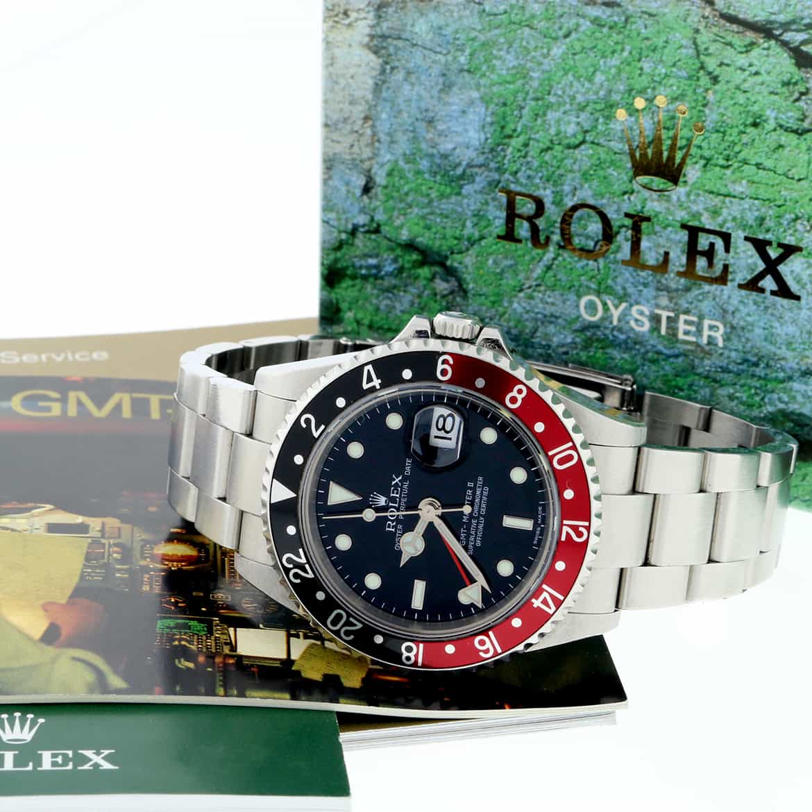 Rolex GMT-Master II Coke Bezel 40MM Black Dial Automatic Stainless Steel Mens Watch 16710 - Image 3