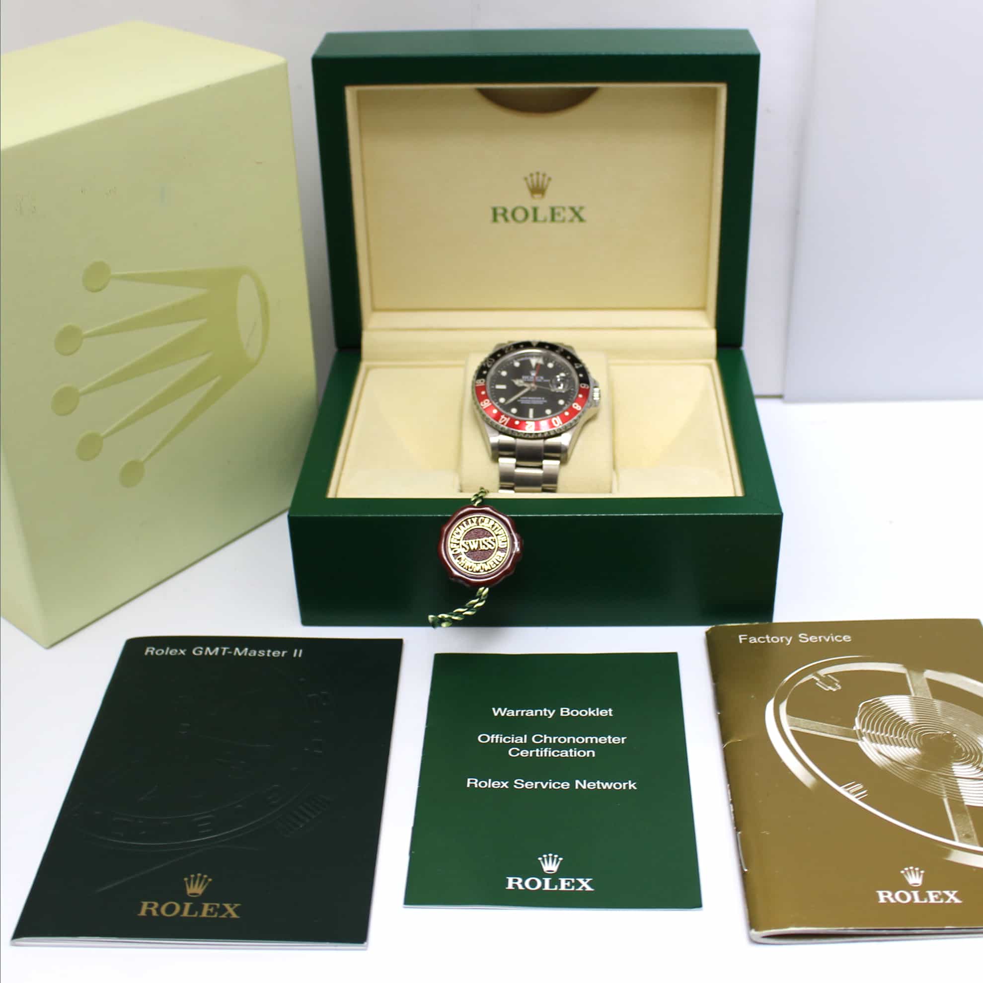 Rolex GMT-Master II Coke Bezel Black Dial 40MM Automatic Stainless Steel Mens Watch 16710 - Image 3