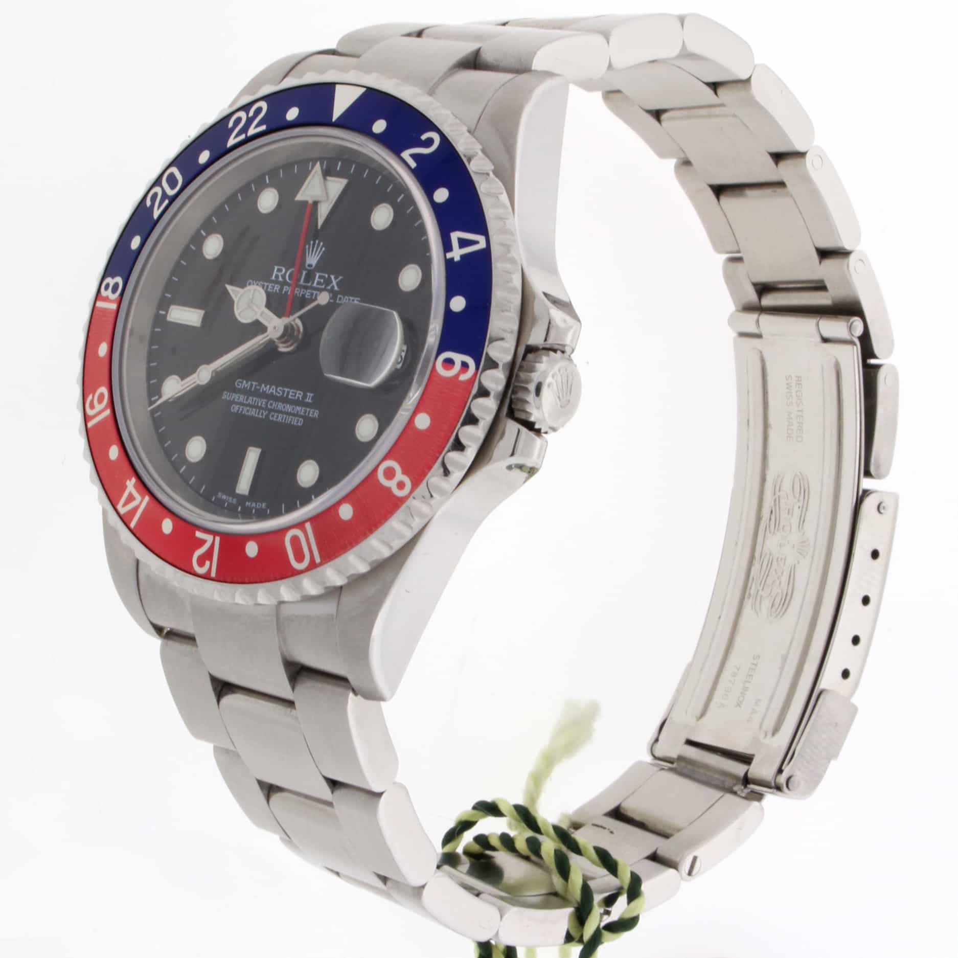 Rolex GMT-Master II Pepsi Bezel 40MM 2006 Stainless Steel Mens Watch 16710 - Image 4
