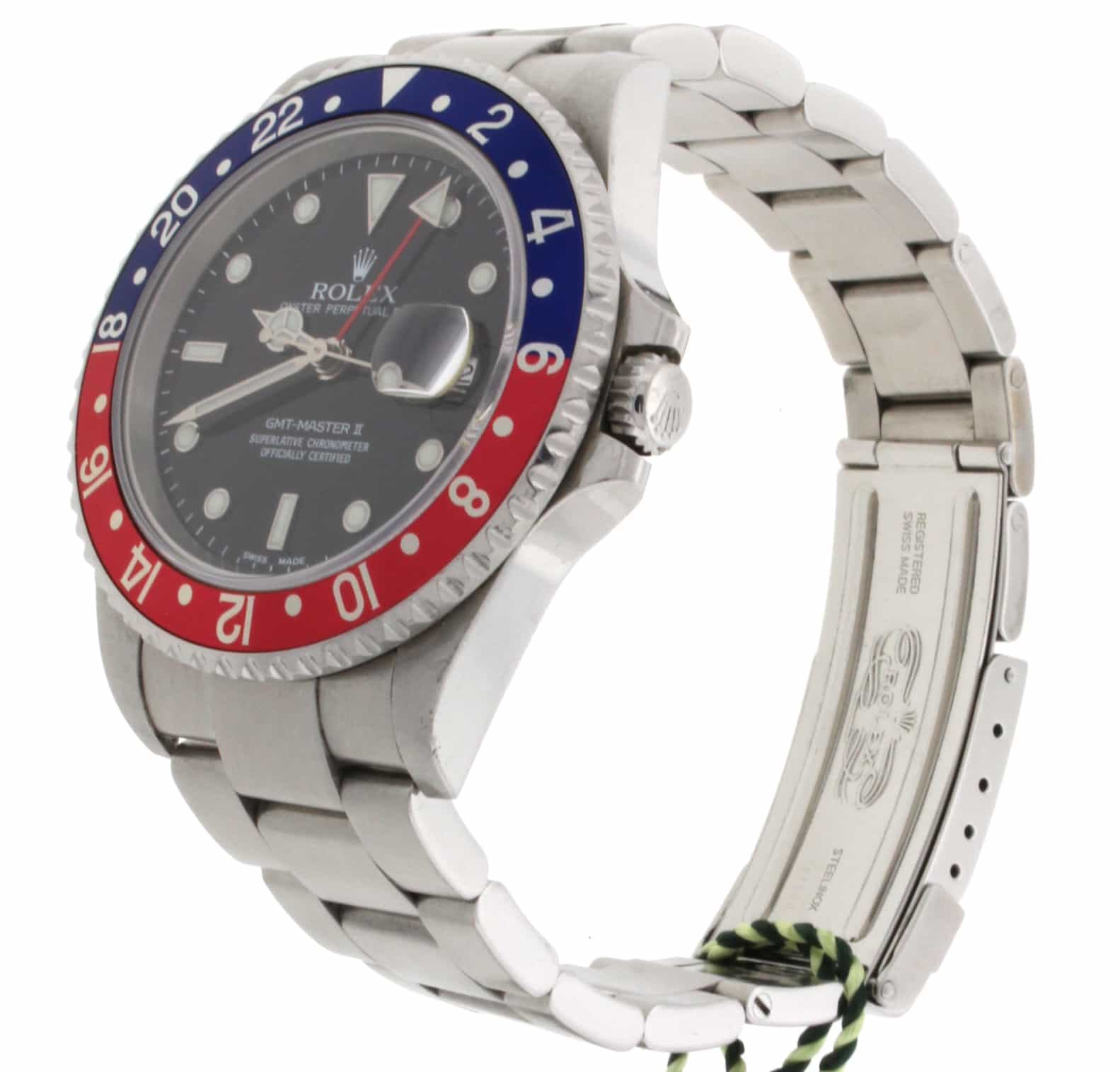 Rolex GMT-Master II Pepsi Bezel Black Dial 40MM Automatic Steel Mens Watch 16710 - Image 5