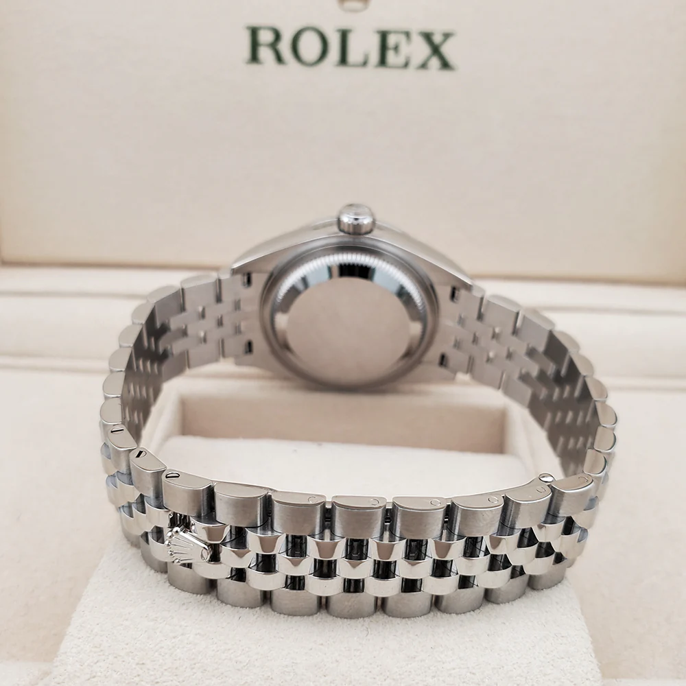 Rolex Lady-Datejust 28mm 279160 White Roman Dial Steel Jubilee Watch 2023 Box Papers - Image 5