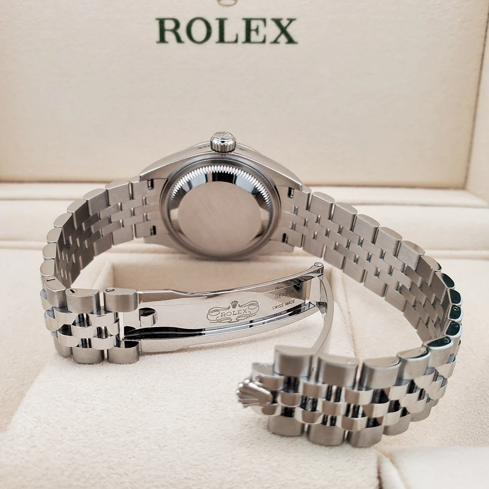 Rolex Lady-Datejust 28mm 279160 White Roman Dial Steel Jubilee Watch 2023 Box Papers - Image 6