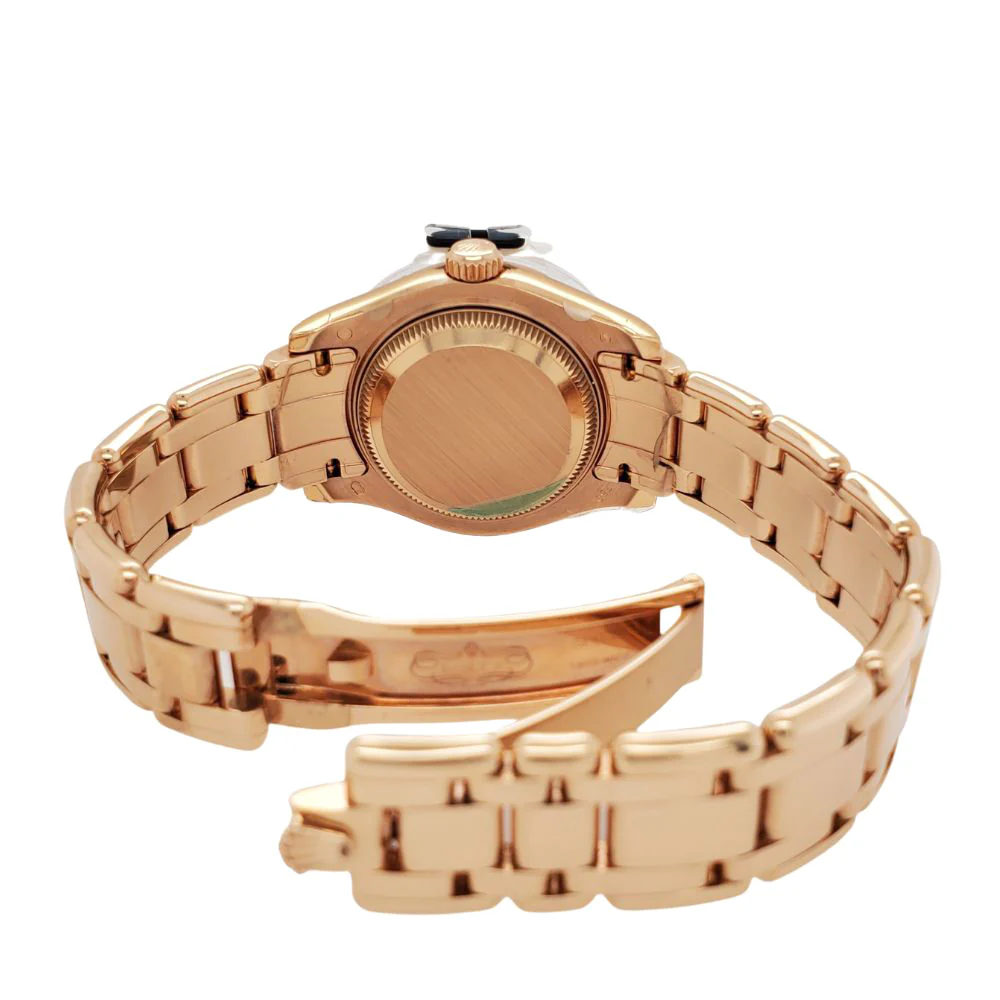 Rolex Lady Datejust Pearlmaster 29mm Factory Chocolate Roman Dial Rose Gold Watch Box Papers - Image 6
