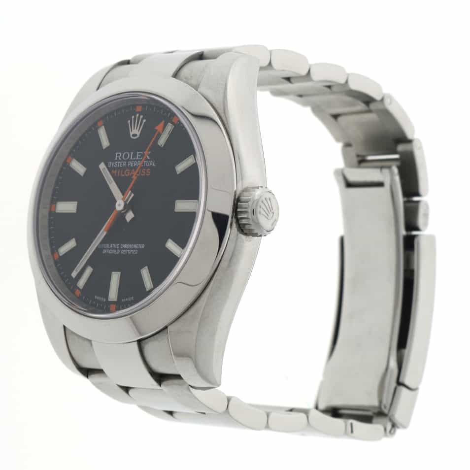 Rolex Milgauss 40MM Black Dial Automatic Stainless Steel Mens Watch - Image 3