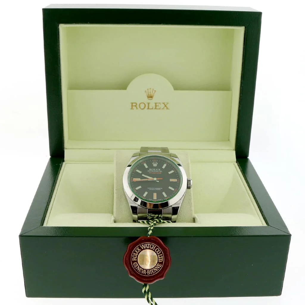 Rolex Milgauss Black Stick Dial 40mm Automatic Stainless Steel Mens Oyster Watch 116400 - Image 3