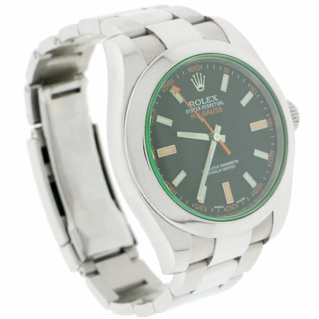 Rolex Milgauss Black Stick Dial 40mm Automatic Stainless Steel Mens Oyster Watch 116400 - Image 4