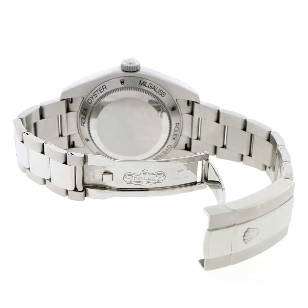 Rolex Milgauss Black Stick Dial 40mm Automatic Stainless Steel Mens Oyster Watch 116400 - Image 8