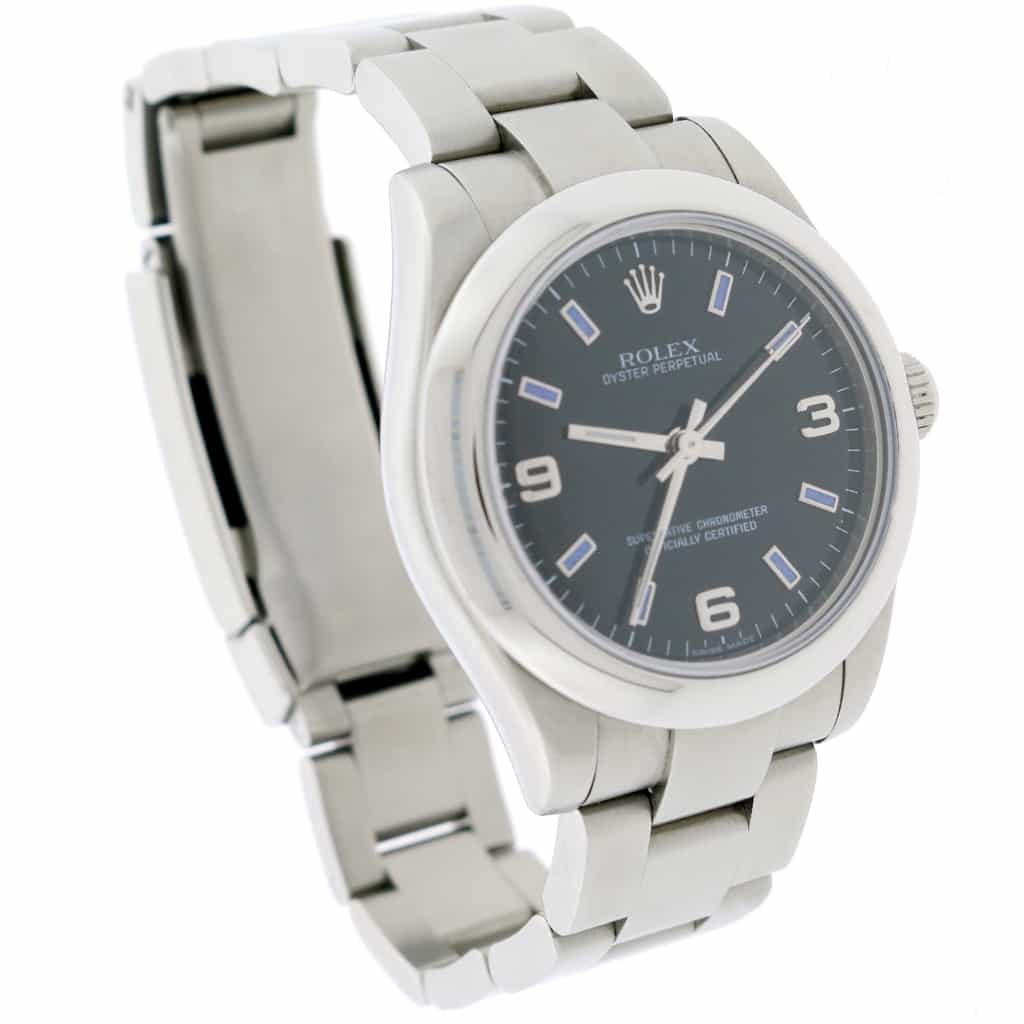 Rolex Oyster Perpetual 31MM Black Dial Automatic Stainless Steel Oyster Watch 177200 - Image 5