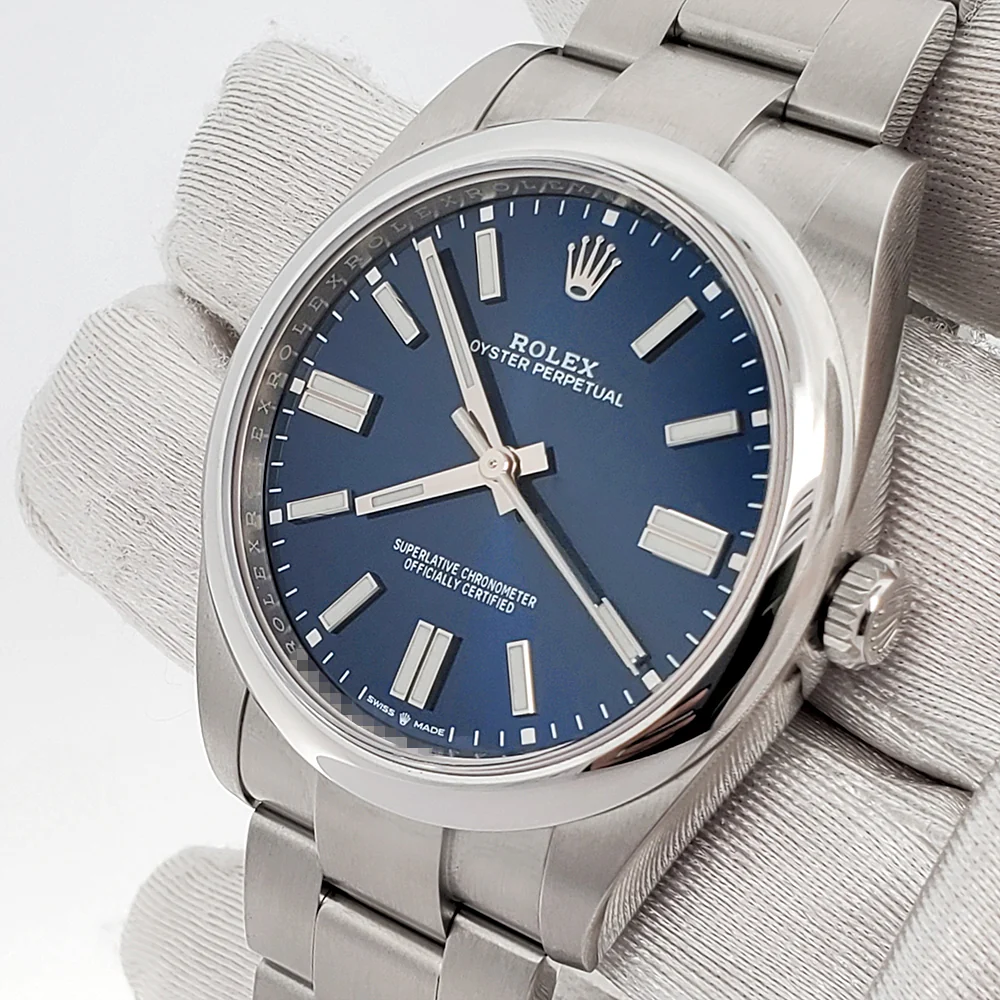 Rolex Oyster Perpetual 41mm 124300 Blue Steel Oyster Watch Box Papers - Image 2