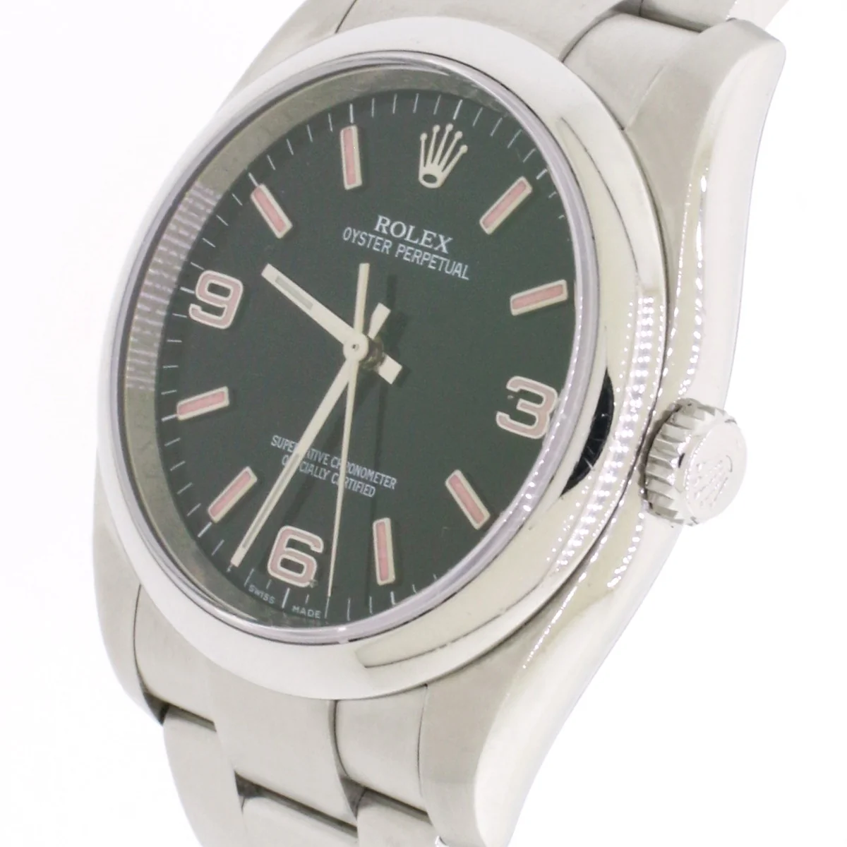 Rolex Oyster Perpetual Black Dial 36mm Steel Mens Oyster Watch 116000 Box Papers