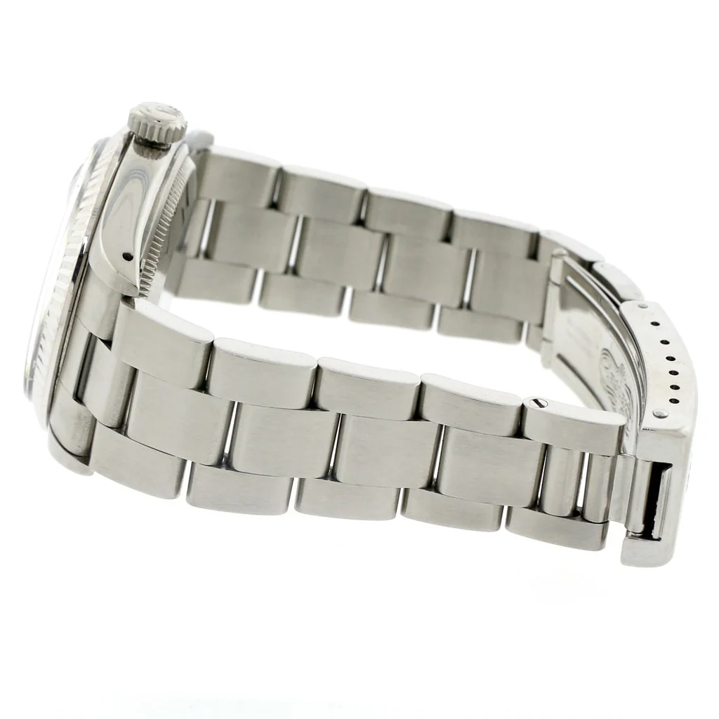 Rolex Oyster Perpetual Date 34mm Silver Index Dial Automatic Stainless Steel Watch 1500 - Image 5