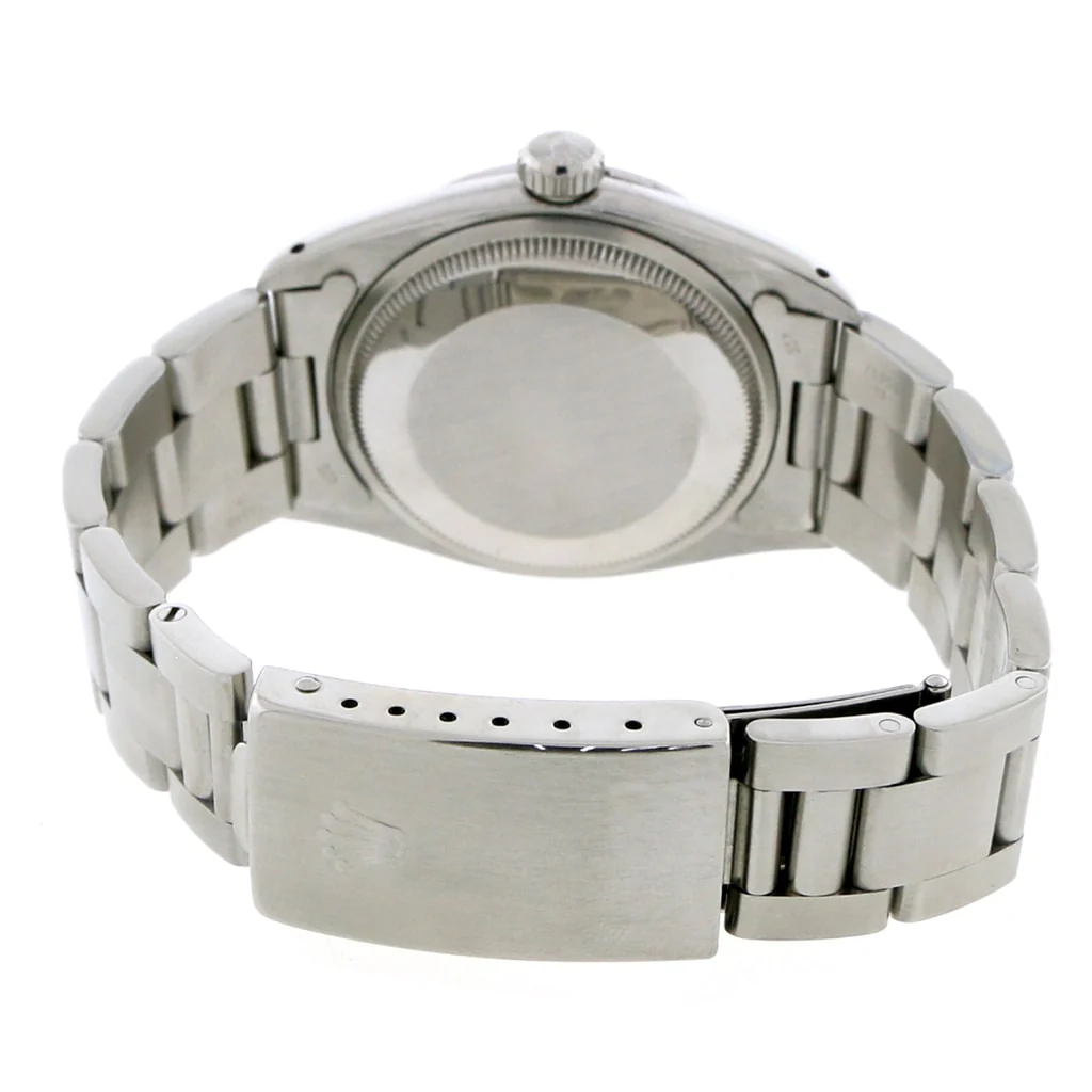 Rolex Oyster Perpetual Date 34mm Silver Index Dial Automatic Stainless Steel Watch 1500 - Image 7