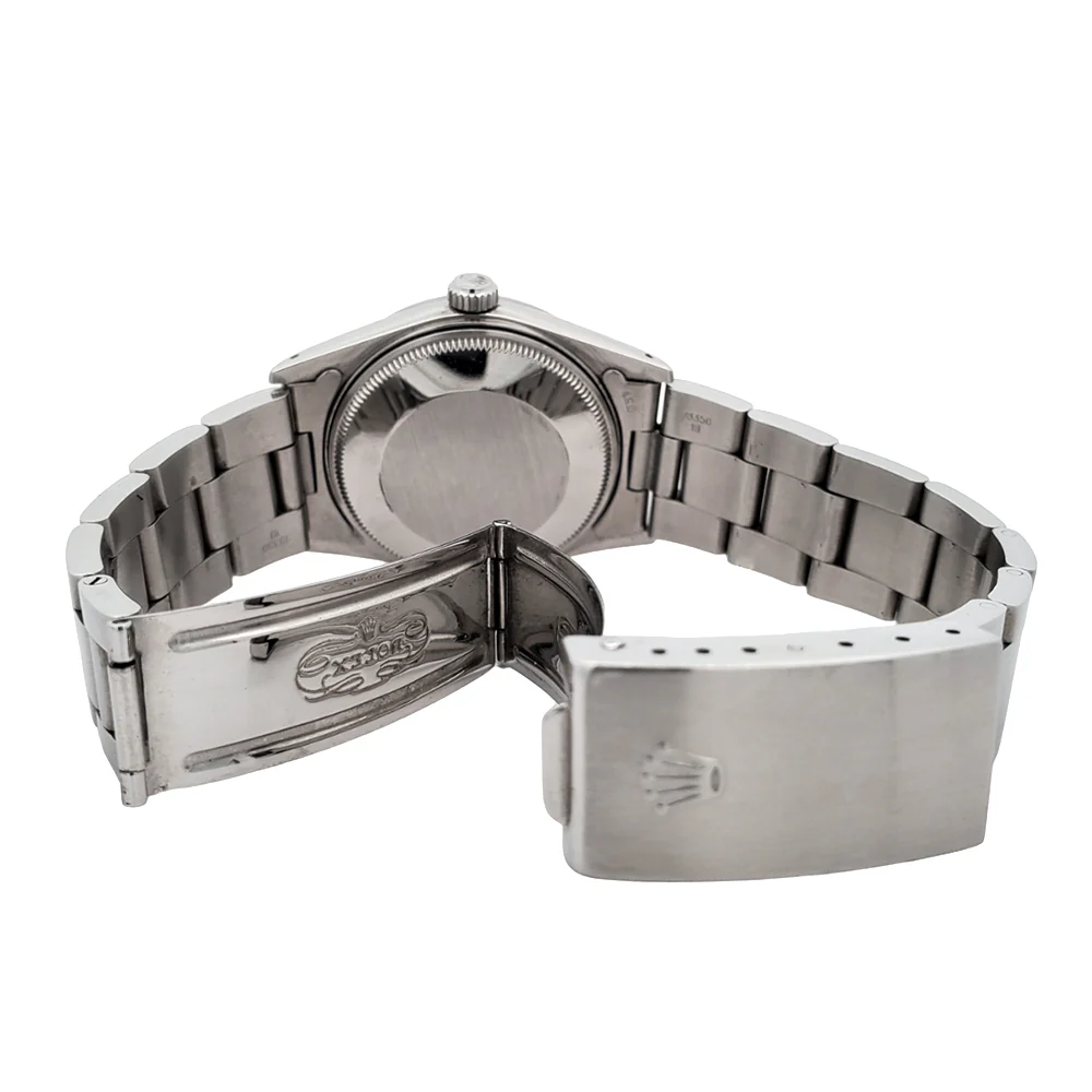 Rolex Oyster Perpetual Date 34mm Silver Index Dial Oyster 15000 Watch - Image 7