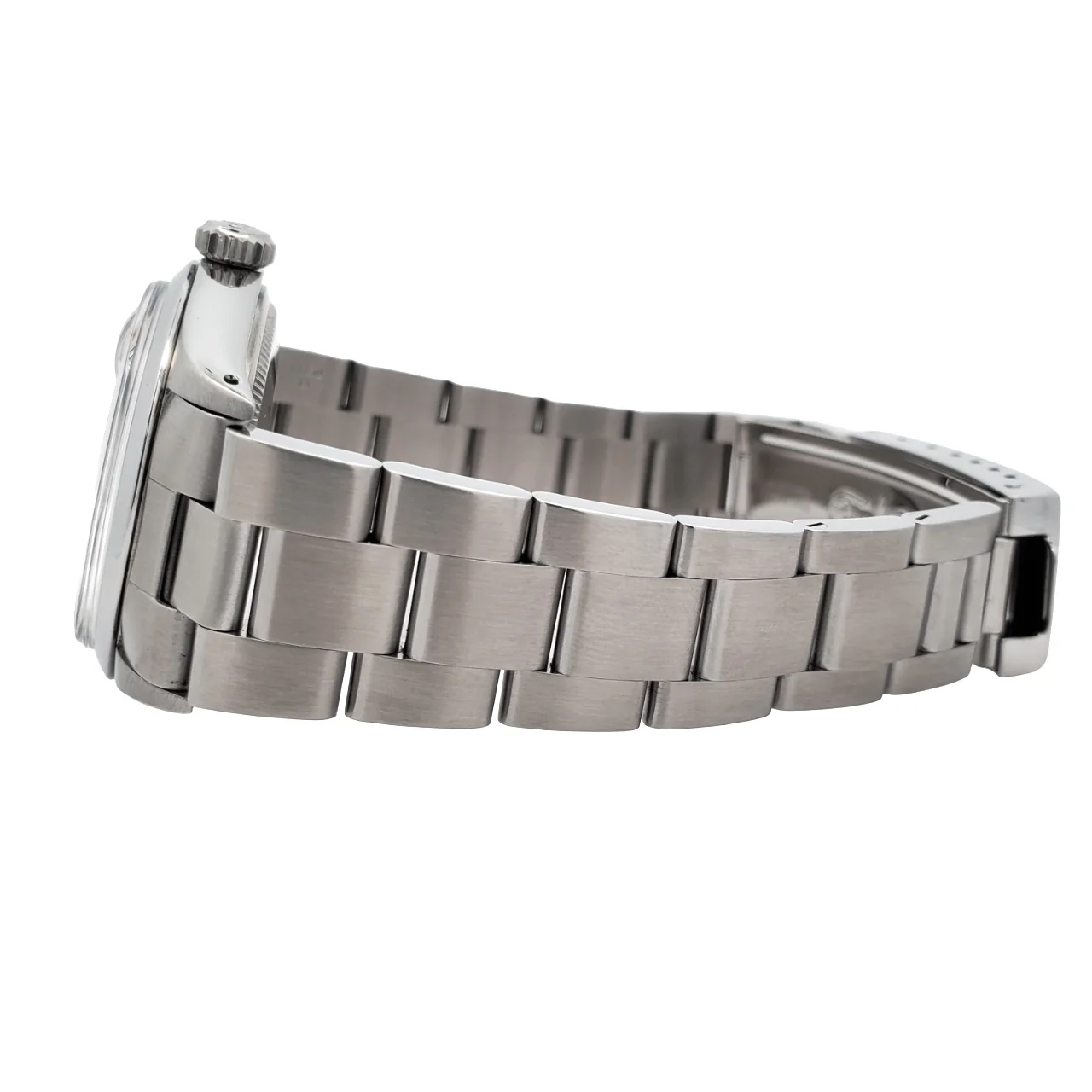 Rolex Oyster Perpetual Date 34mm Silver Index Smooth Bezel Steel Watch 1500 - Image 4