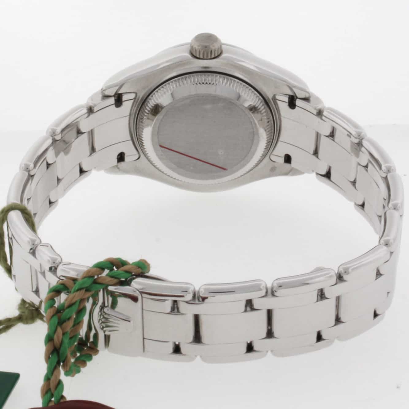 Rolex Pearlmaster Masterpiece Mother of Pearl Diamond Dial & Bezel 18K White Gold Automatic Ladies Watch 80299 - Image 6