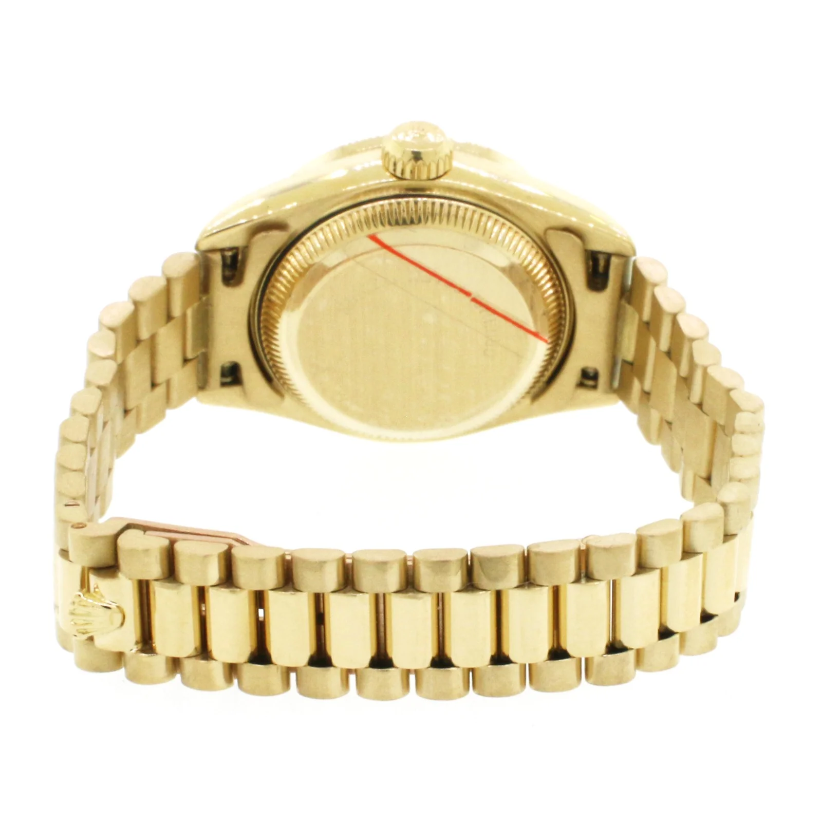 Rolex President 18K Gold Factory Jubilee Diamond Dial 26mm Ladies Watch with Diamond Bezel - Image 5
