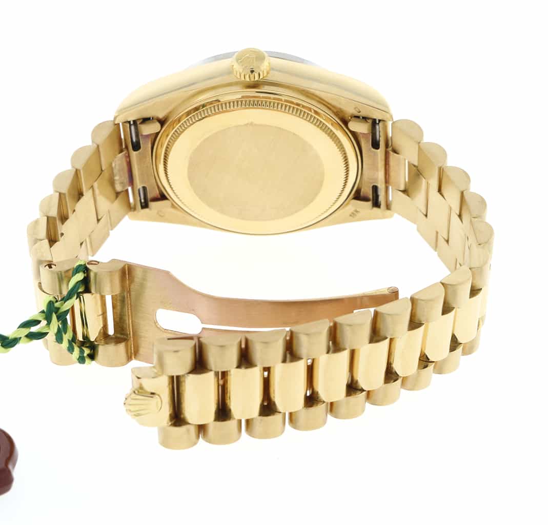 Rolex President 18K Yellow Gold Factory Diamond Bezel & Dial 36MM Watch 18048 - Image 10