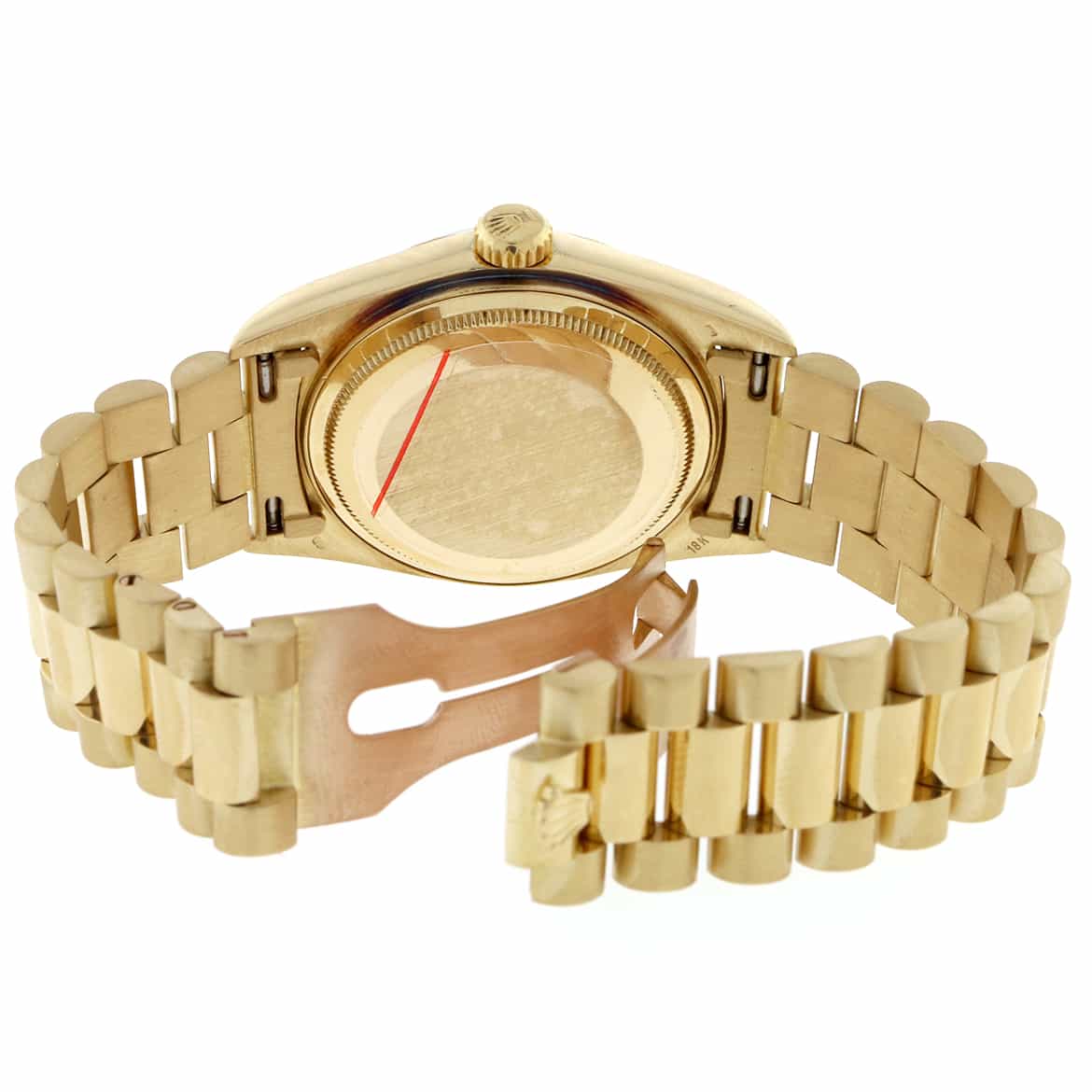 Rolex President Datejust 18K Yellow Gold Original Diamond Dial Automatic Mens Watch 16018 - Image 8