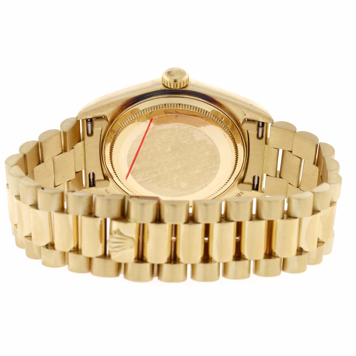 Rolex President Datejust 18K Yellow Gold Original Diamond Dial Automatic Mens Watch 16018 - Image 9