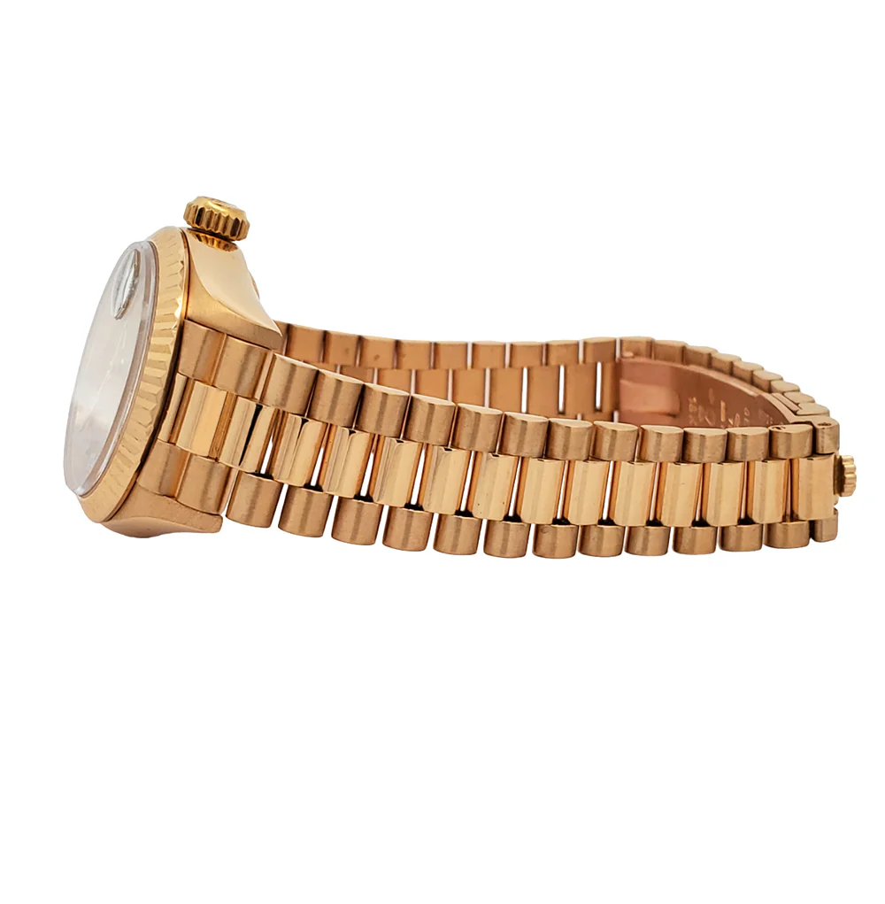 Rolex President Datejust 26mm Factory Champagne Diamond Dial Yellow Gold Watch 69178 Box Papers - Image 4