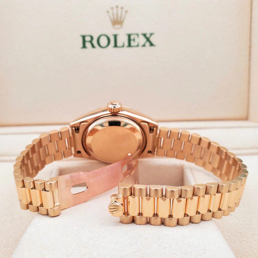 Rolex President Datejust 26mm Factory Champagne Diamond Dial Yellow Gold Watch 69178 Box Papers - Image 6