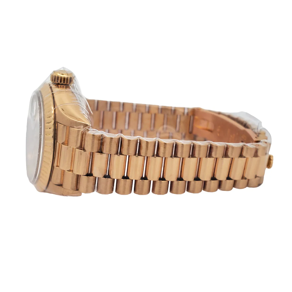 Rolex President Datejust 26mm Factory Diamond Yellow Gold Ladies Watch 69178 Box Papers - Image 4
